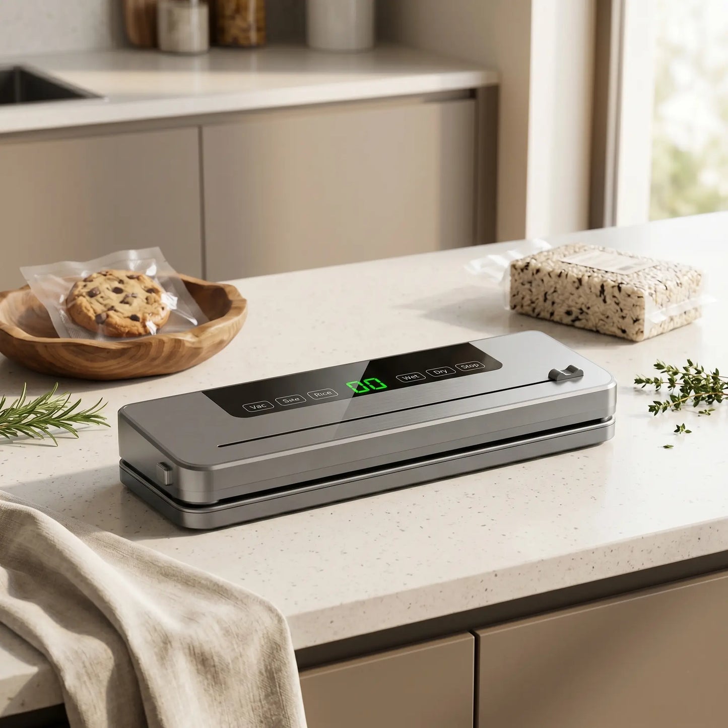 Vacuum Sealer for Food — 4-Mode Electric Food Sealing Machine