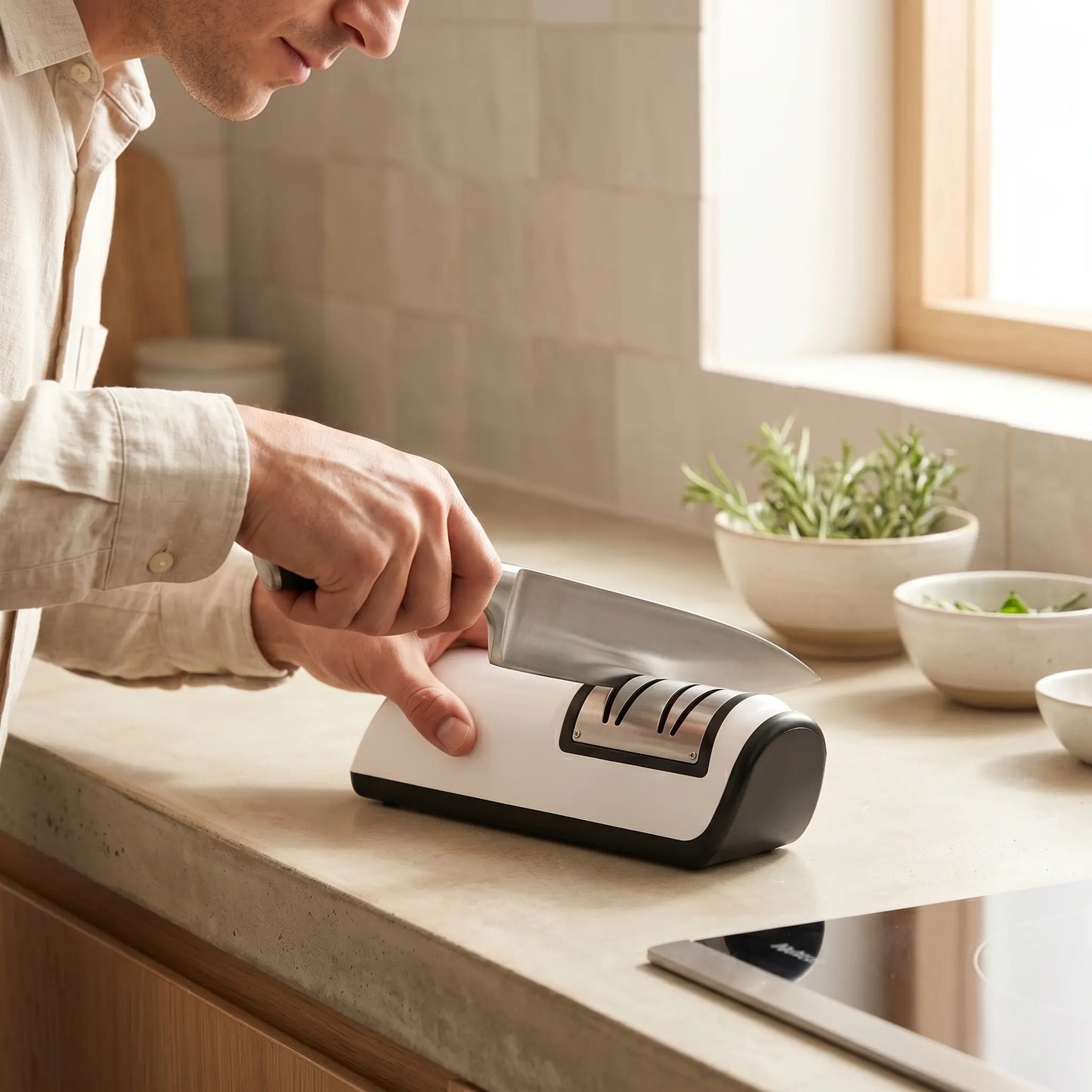 Professional Knife Sharpener — 4-Stage Electric Blade Sharpener