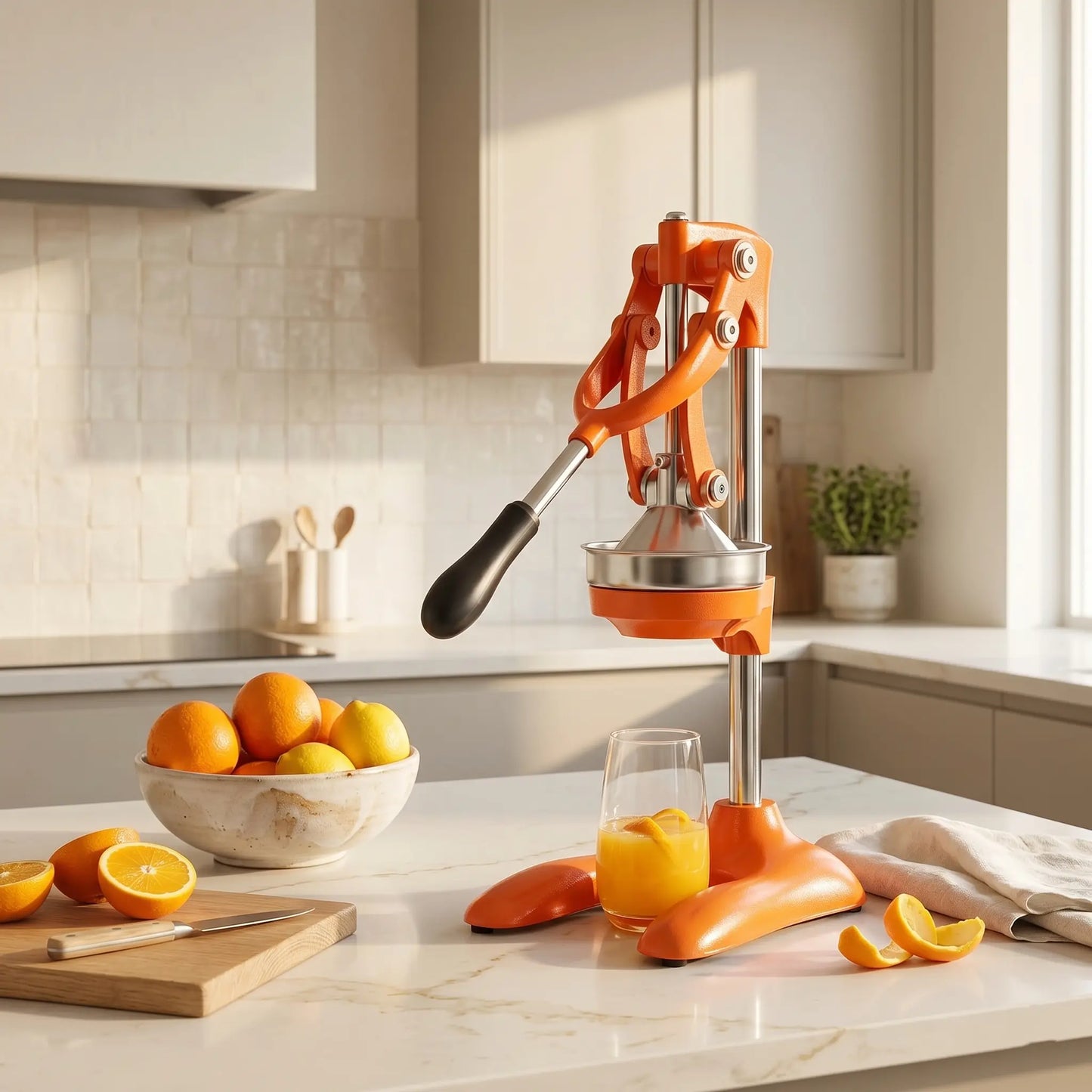 Stainless Steel Manual Juicer Hand Press —  Professional Lever Citrus Juicer
