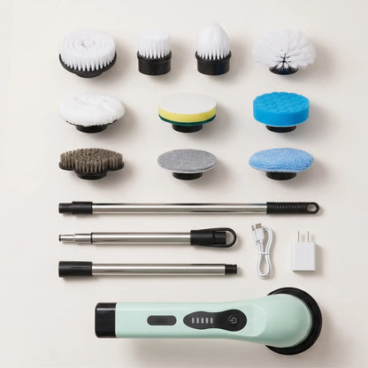Electric Spin Scrubber — 9-in-1 Cordless Bathroom Cleaning Brush