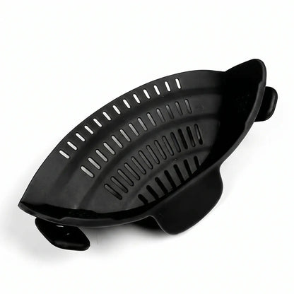 Clip-On Pasta Strainer for Pots & Pans — Adjustable Stainless Steel Pot Strainer
