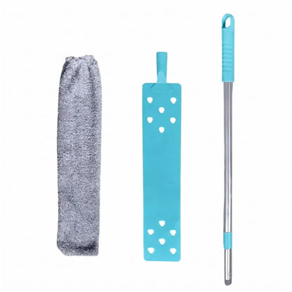 Wall Mop Cleaner with Long Handle and Bendable Head —  Flexible Duster for Ceiling & Gaps
