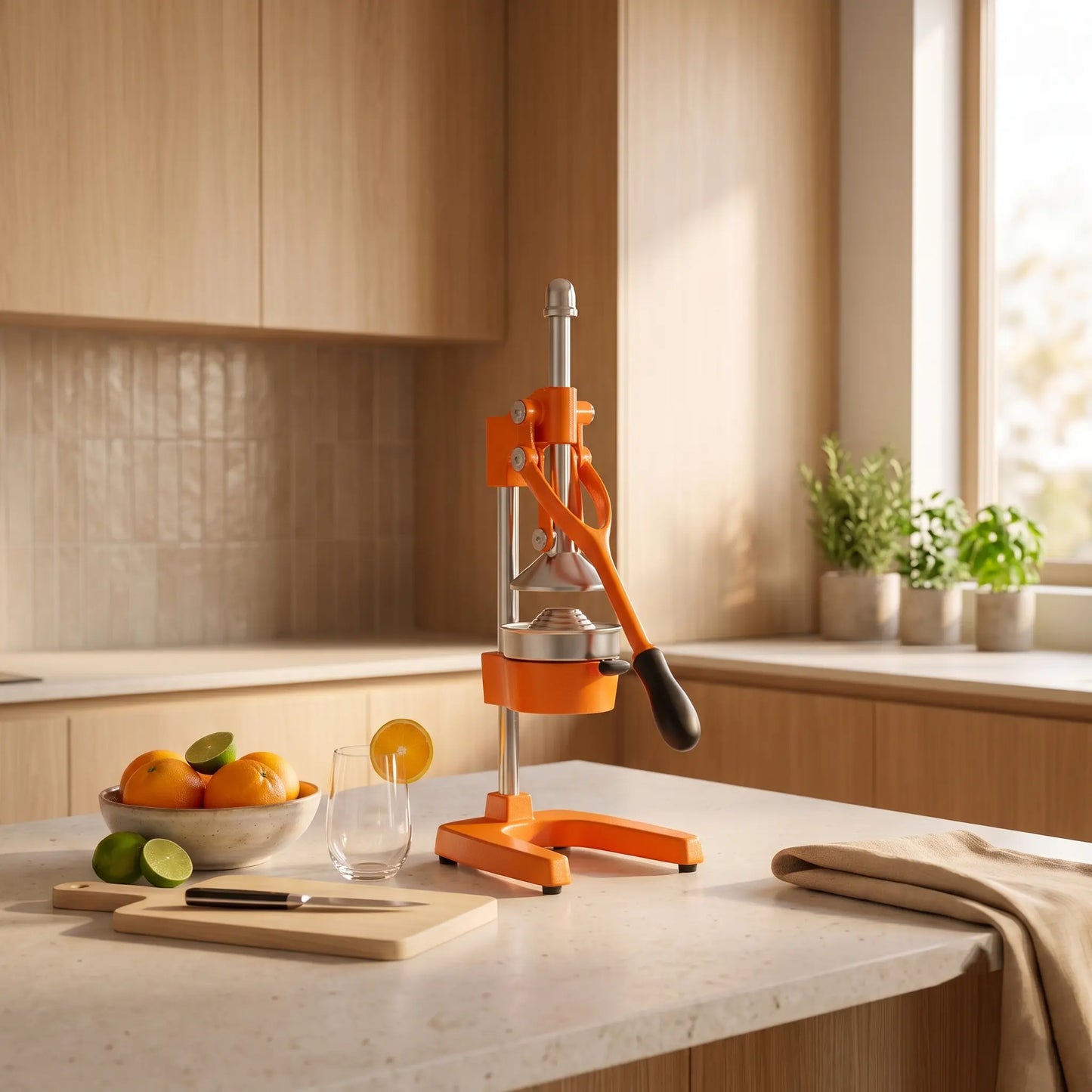 Stainless Steel Manual Juicer Hand Press —  Professional Lever Citrus Juicer