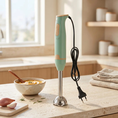 Immersion Blender Handheld 400W — Stainless Steel Stick Blender for Soups
