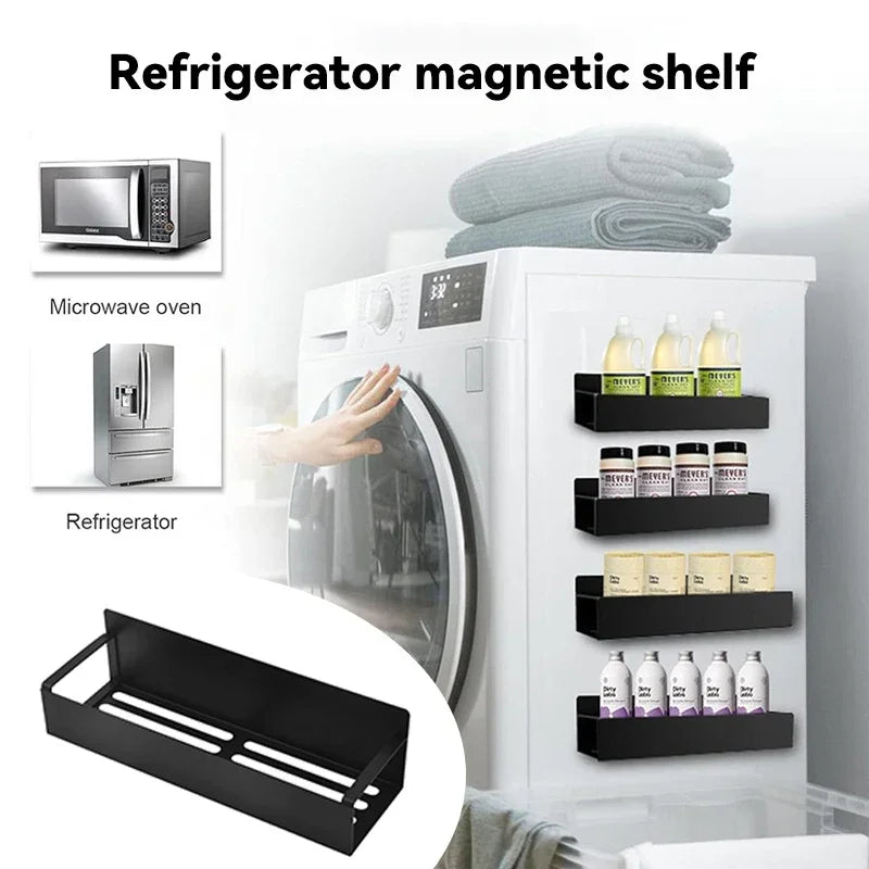 Magnetic Spice Rack for Refrigerator — Space-Saving Fridge Shelf