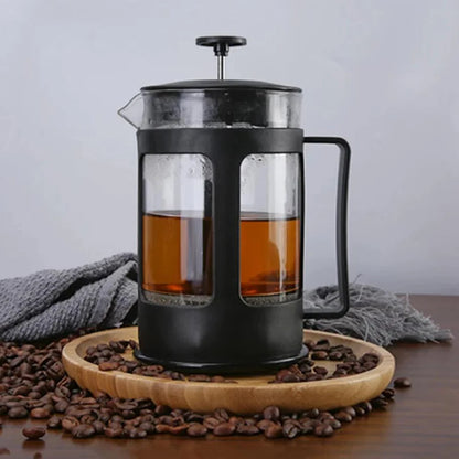 Glass French Press Coffee & Tea Brewer — Stainless Steel Filter 350ML & 600ML