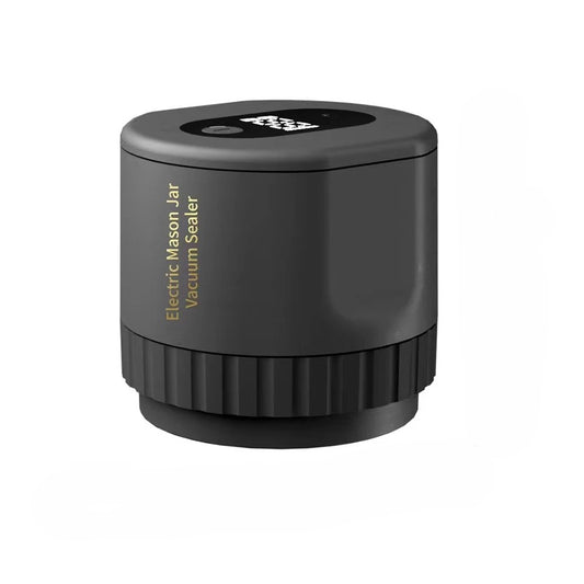Electric Mason Jar Vacuum Sealer Kit — Cordless Rechargeable with LED Display