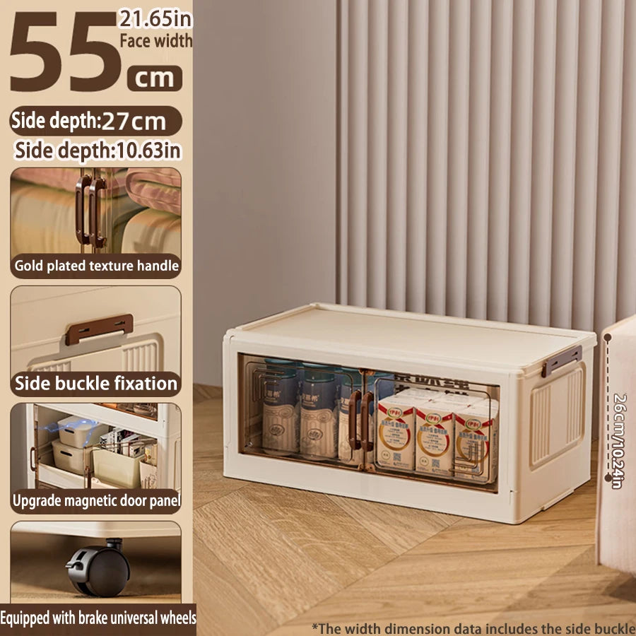 Foldable Plastic Storage Cabinet —  Modular Wardrobe Organizer 1–6 Tiers