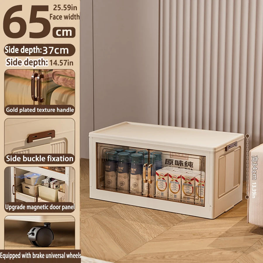 Foldable Plastic Storage Cabinet —  Modular Wardrobe Organizer 1–6 Tiers