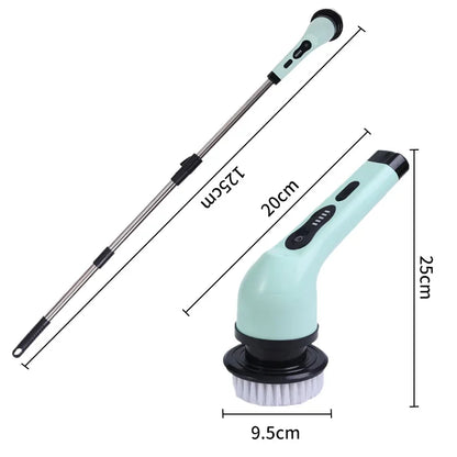 Electric Spin Scrubber — 9-in-1 Cordless Bathroom Cleaning Brush