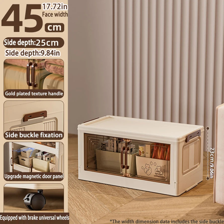 Foldable Plastic Storage Cabinet —  Modular Wardrobe Organizer 1–6 Tiers